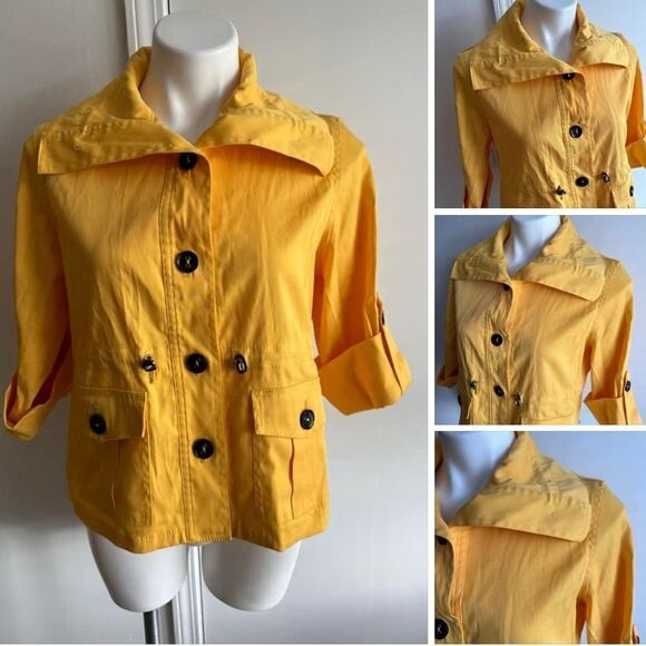 Yellow Raincoat, Size 10P, Ruby Rd. Petite - Picture 1 of 7